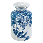 Ваза с мотивами цветущего сада с попугаями Vase Inspired by Nature варинант исполнения - 1 | Loft Concept в Костроме