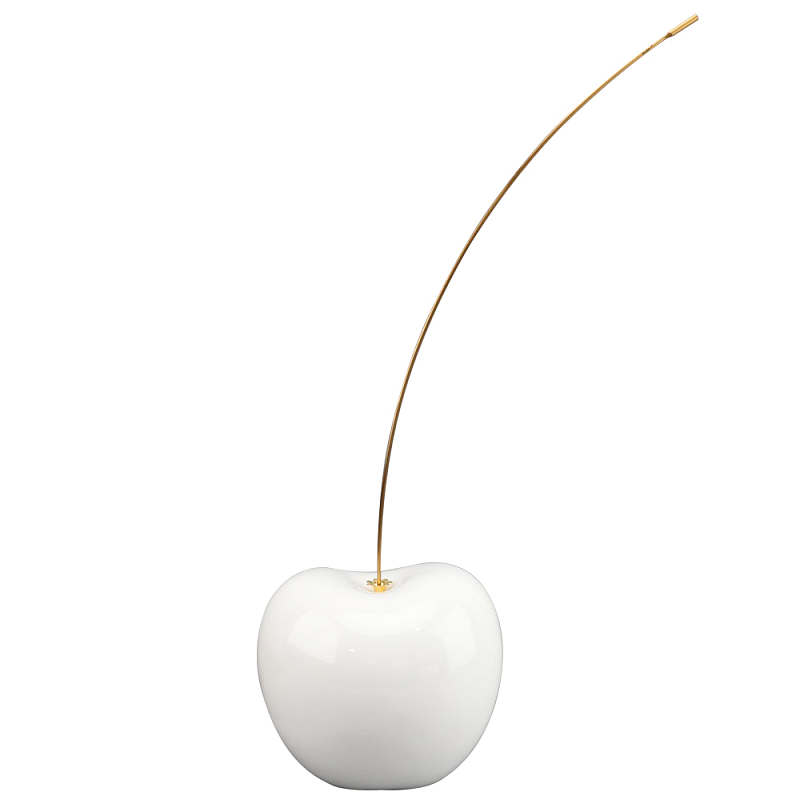 Декоративная статуэтка вишня Cherry White Statuette Белый Золотой Декоративная статуэтка вишня Cherry White Statuette Белый Золотой в Костроме | Loft Concept