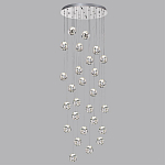 Люстра каскадня с 27-ю прозрачными шарообразными подвесами Bubbles Bocci варинант исполнения - 5 | Loft Concept в Костроме