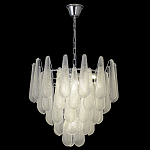 Люстра с подвесками из рифленного стекла в форме капель Textured Glass Chandelier варинант исполнения - 13 | Loft Concept в Костроме