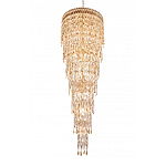 Люстра многоярусная каскадная с хрустальными подвесками Roul Crystal Light варинант исполнения - 5 | Loft Concept в Костроме