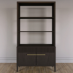 Стеллаж Primo с ящиками Темный орех варинант исполнения - 1 | Loft Concept в Костроме