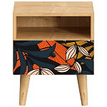 Прикроватная тумба с изображением на ящике Elise Nightstand варинант исполнения - 9 | Loft Concept в Костроме