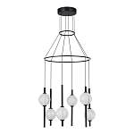 Люстра светодиодная с 6-ю сферическими стеклянными плафонами Splatter варинант исполнения - 3 | Loft Concept в Костроме