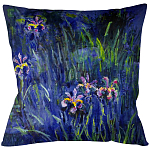 Подушка декоративная Ирисы Impressionism in Art варинант исполнения - 1 | Loft Concept в Костроме