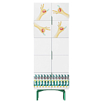 Тумба белая с рисунком Tall Forest Ok White варинант исполнения - 1 | Loft Concept в Костроме