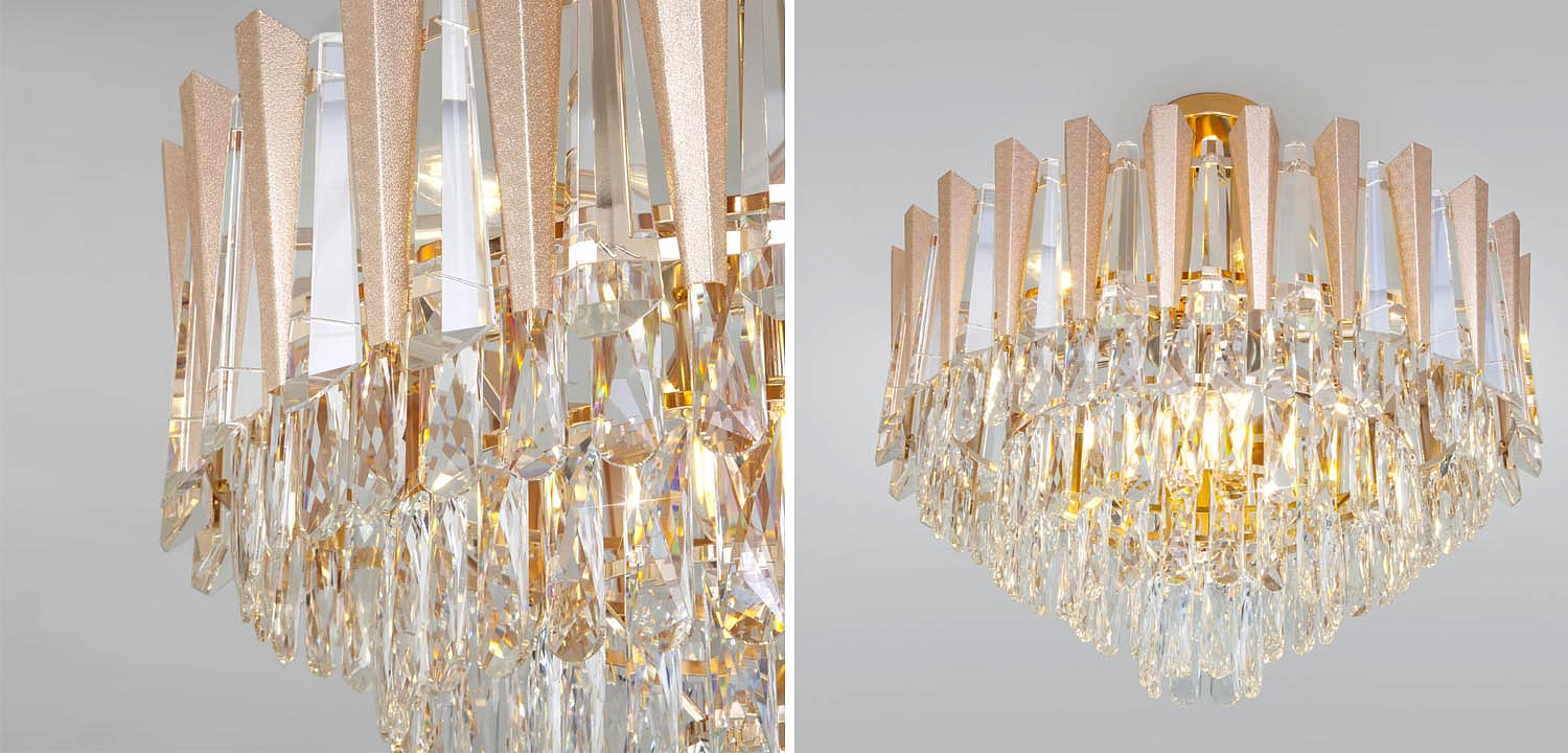 Потолочная люстра Crystal Edge Chandelier Потолочная люстра Crystal Edge Chandelier - Loft-Concept в Костроме