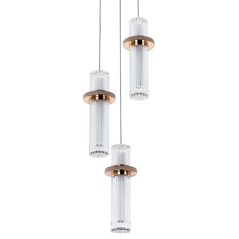 Подвесной светильник золото Trio Odile Acrylic Tube Hanging Lamp Gold Глянцевое золото Прозрачный Подвесной светильник золото Trio Odile Acrylic Tube Hanging Lamp Gold Глянцевое золото Прозрачный в Костроме | Loft Concept