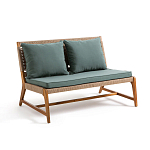 Садовый 2-х местный диван с каркасом из акации Green варинант исполнения - 1 | Loft Concept в Костроме