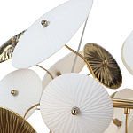 Люстра с белыми и золотистыми цветами Dahlia Flowers Lamp варинант исполнения - 7 | Loft Concept в Костроме