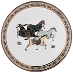 Чайный сервиз из фарфора с изображением лошадей на 6 персон 15 предметов Porcelain Horse Set  варинант исполнения - 6 | Loft Concept в Костроме