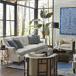 Приставной стол с металлическим золотым  основанием и чёрной столешницей Paradigm варинант исполнения - 2 | Loft Concept в Костроме