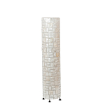 Торшер из перламутра на металлическом каркасе Indonesian Cylinder варинант исполнения - 4 | Loft Concept в Костроме