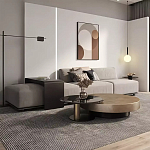 Комплект их 2-х круглых дизайнерских журнальных столов Difelap варинант исполнения - 2 | Loft Concept в Костроме