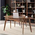 Стол рабочий округлой формы с ящиком  Working Moonnut Table варинант исполнения - 1 | Loft Concept в Костроме