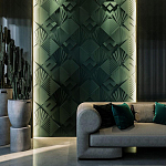 Гипсовая 3D Панель D-03 варинант исполнения - 1 | Loft Concept в Костроме