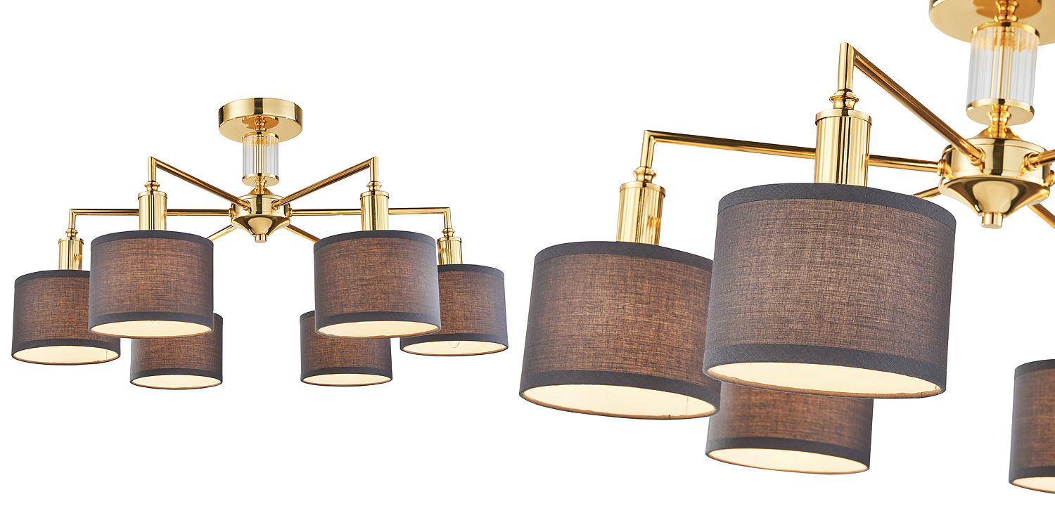 Люстра Laurent Chandelier grey 65 Люстра Laurent Chandelier grey 65 - Loft-Concept в Костроме