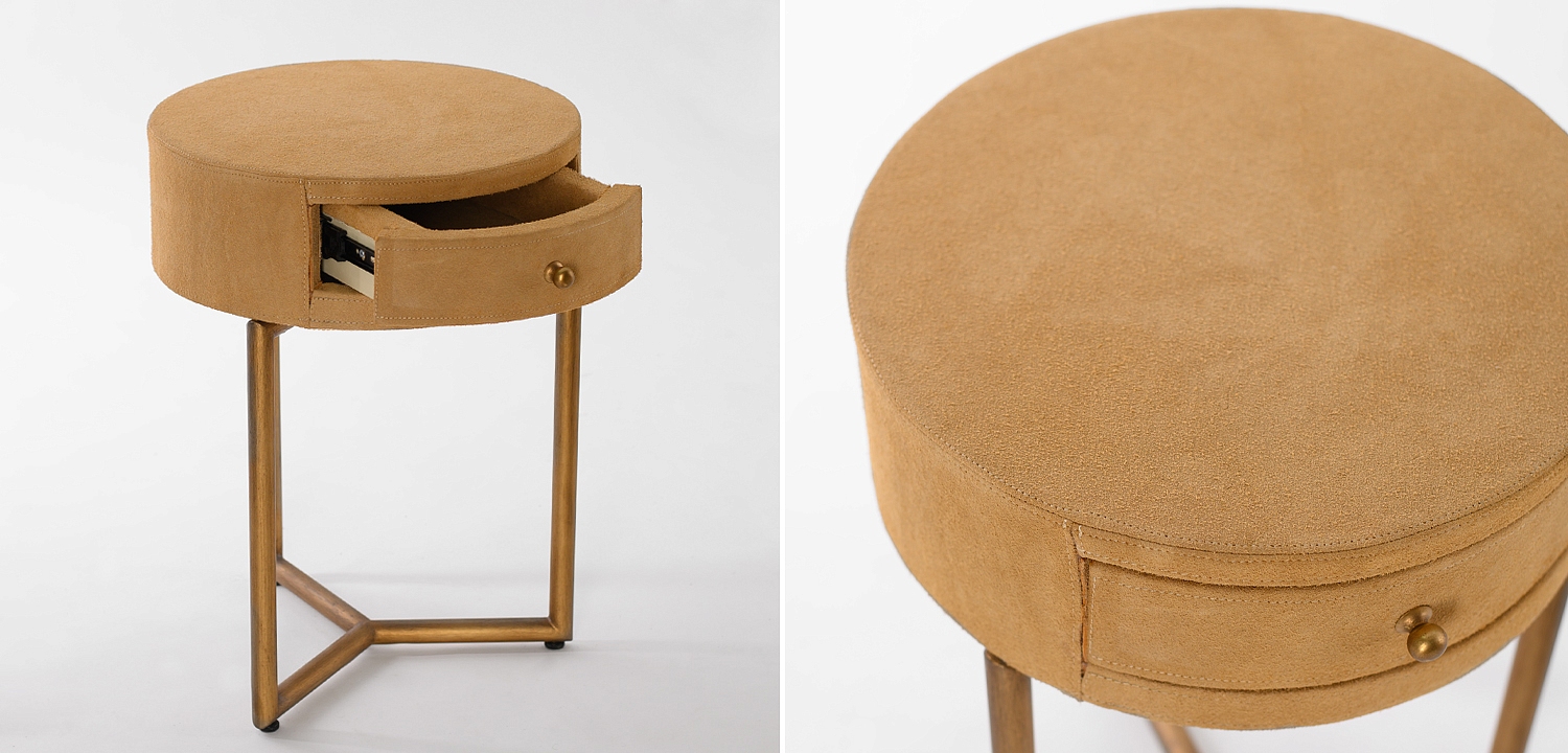 Приставной стол Suede Side Table Приставной стол Suede Side Table - Loft-Concept в Костроме