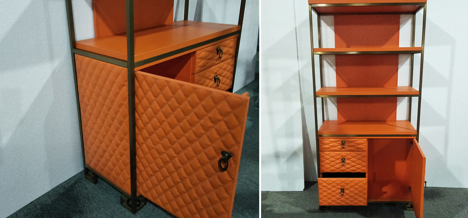 Стеллаж Bookcase Leather Capitone Стеллаж Bookcase Leather Capitone - Loft-Concept в Костроме