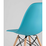 Пластиковый стул на ножках из массива бука Eames Torquoise варинант исполнения - 3 | Loft Concept в Костроме