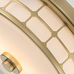 Потолочный светильник для ванных комнат цвета латунь в виде металлической клетки с геометрическими узорами Quoizel варинант исполнения - 4 | Loft Concept в Костроме