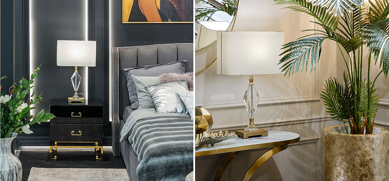 Настольная лампа Glass Diamond Decor Настольная лампа Glass Diamond Decor - Loft-Concept в Костроме