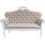 Диван в стиле прованс Montmartre Provence Sofa Beige White варинант исполнения - 1 | Loft Concept в Костроме