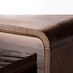 Кофейный стол из дерева с ящиком и нишей для хранения Coffee Walnut Table варинант исполнения - 6 | Loft Concept в Костроме