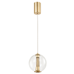 Подвесной светильник с плафоном в форме шара Inner Gleam Orb gold варинант исполнения - 4 | Loft Concept в Костроме