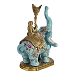 Подсвечник в виде слона из фарфора с бронзовыми элементами Elephant in the Garden of Eden варинант исполнения - 3 | Loft Concept в Костроме