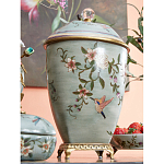 Ваза с крышкой и цветочным узором Genuine Chinese Classics варинант исполнения - 5 | Loft Concept в Костроме