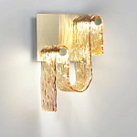 Бра волнистой формы из фактурного стекла Wave варинант исполнения - 6 | Loft Concept в Костроме