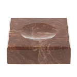 Подставка под шар квадратная из натурального камня Лемезит Natural Stone Sphere Stands варинант исполнения - 1 | Loft Concept в Костроме