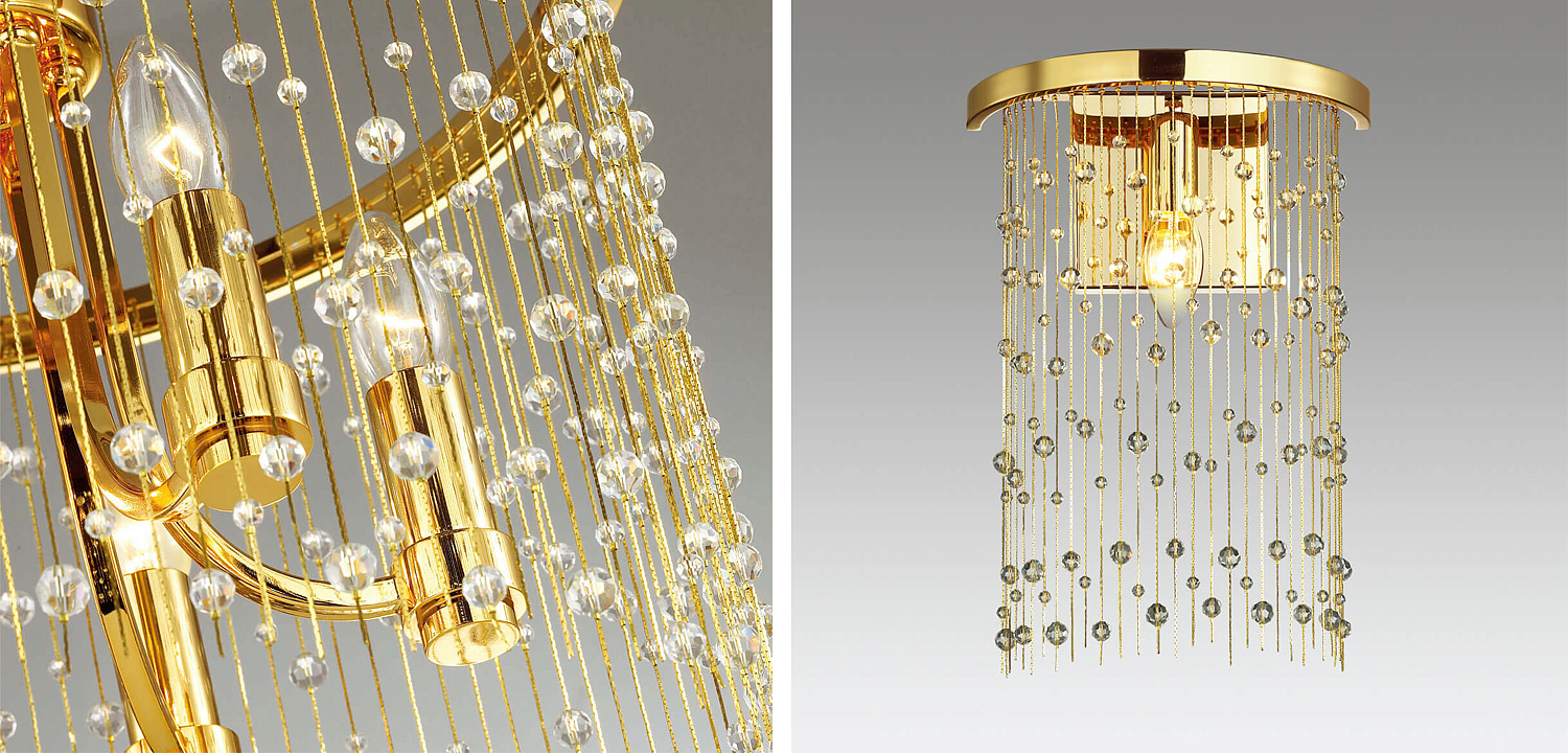Бра Hailstorm Rain Wall lamp gold Бра Hailstorm Rain Wall lamp gold - Loft-Concept в Костроме