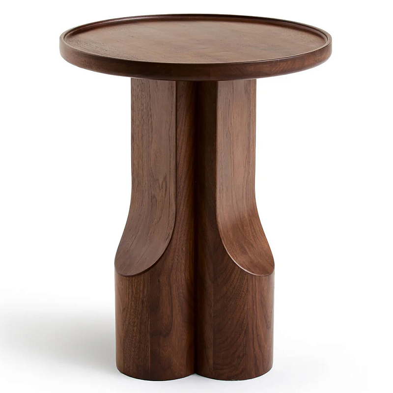 Приставной столик из массива дерева Walnut Triple Орех Приставной столик из массива дерева Walnut Triple Орех в Костроме | Loft Concept