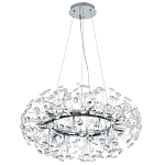 Круглая подвесная люстра Crystal Dandelions Chrome Chandelier варинант исполнения - 2 | Loft Concept в Костроме