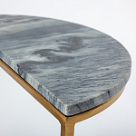 Кофейный столик с подстольем из металла Halves варинант исполнения - 2 | Loft Concept в Костроме