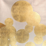 Обои ручная роспись в стиле Арт-деко Namban Colourway SC-289 on gold gilded paper варинант исполнения - 2 | Loft Concept в Костроме