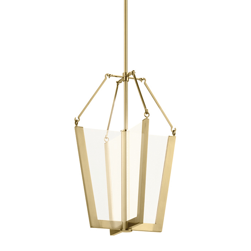  Подвесной светильник золотого цвета в форме фонаря Kichler Золотой в Костроме | Loft Concept 