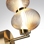 Бра с 2-мя рифлеными стеклянными шарами Marcelh Light варинант исполнения - 8 | Loft Concept в Костроме