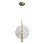 Подвесной светильник с круглым стеклянным плафоном Gingham варинант исполнения - 5 | Loft Concept в Костроме