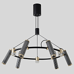 Люстра круглая с 9-ю цилиндрическими плафонами на магнитном креплении Bronze Concert варинант исполнения - 2 | Loft Concept в Костроме