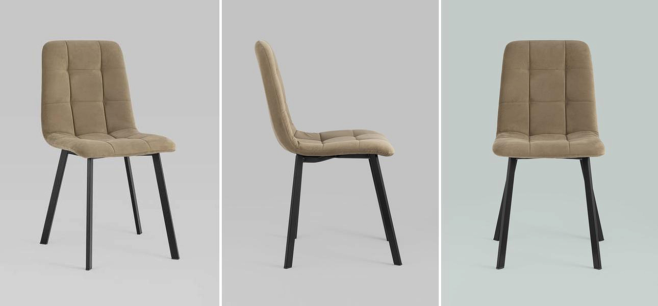Стул NANCY S Chair Коричневый Велюр Стул NANCY S Chair Коричневый Велюр - Loft-Concept в Костроме