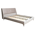 Кровать двуспальная серая Heart of the Bedroom варинант исполнения - 1 | Loft Concept в Костроме