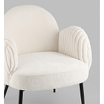 Полукресло Wave Stripes букле белый варинант исполнения - 2 | Loft Concept в Костроме