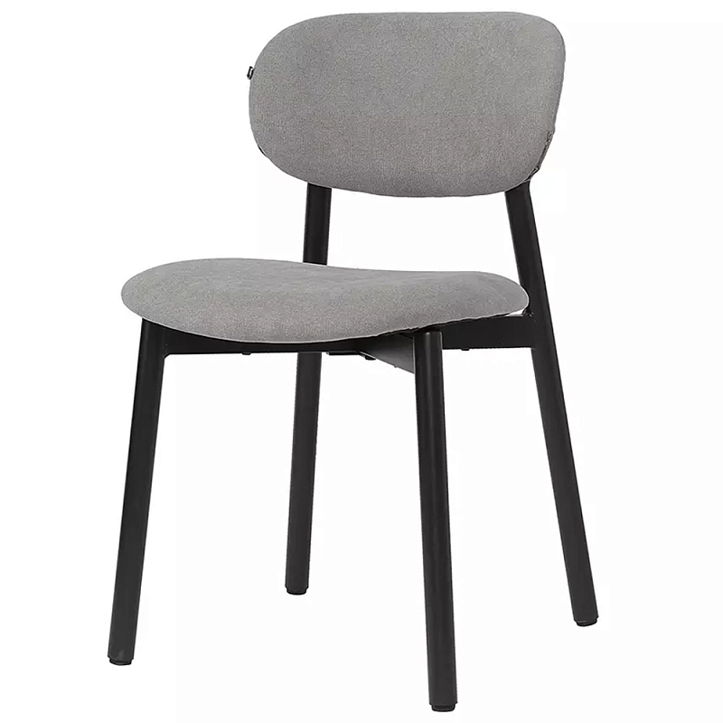 Стул с мягким сиденьем и спинкой Chair with Soft Seat and Back Кремовый Серый в Костроме | Loft Concept 