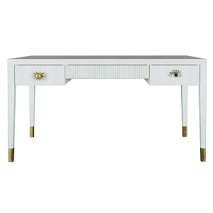 Письменный стол Elsa Dreams White Шпон дерево с двумя ящиками