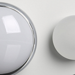 Бра овальной формы белого цвета с 2-мя лампами Lunar Pebbles варинант исполнения - 7 | Loft Concept в Костроме