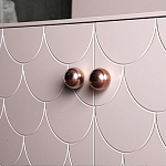 Дизайнерский комод розовый с фактурным фасадом Tiles варинант исполнения - 2 | Loft Concept в Костроме