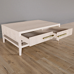 Кофейный стол Primo с двумя ящиками Светлый дуб варинант исполнения - 8 | Loft Concept в Костроме